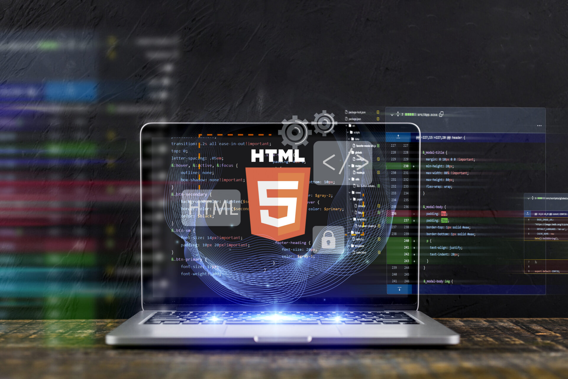 html-system-websites-concept